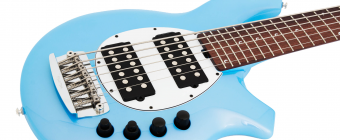 Music Man Bongo 6 HS - Stealth Black - Ebony Lined Fretless - Matte Black Фото 6