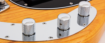 Music Man StingRay5 Classic - Black - Figured Maple - Black