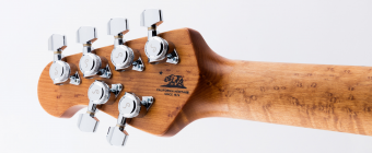 Music Man Valentine Trem - Satin Natural - Figured Roasted Maple/Maple - Shell Фото 5