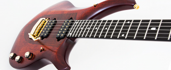 Music Man Majesty 7 - Marrone - Ebony - No Pickguard Фото 4