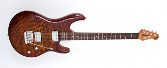 Music Man BFR Luke 3 HSS - Boysenberry Flame - Figured Roasted Maple/Rosewood - No Pickguard Фото 7