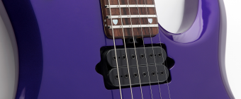 Music Man John Petrucci Piezo - Firemist Purple - Figured Maple/Rosewood Shield Inlays - No Pickguard Фото 7