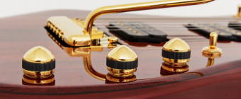 Music Man BFR John Petrucci - Ruby Burst Flame - Rosewood - No Pickguard