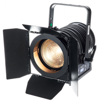 Cameo TS 100 WW Theatre Spotlight with Fresnel Lens and 100 Watt Warm White LED in Black Housing