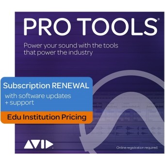 AVID Pro Tools 1-Year Subscription RENEWAL - Edu Institution  (Electronic Delivery)