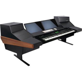 Argosy D15KL-DR847-B-M Dual 15KL Keyboard Workstation w/847 Rack Modules and Mahogany End Panels