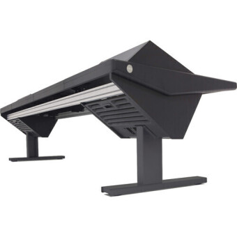 Argosy Eclipse Universal EG4-U1260-RR-B-M-B w/Rack Left & Right, 1260mm Center Desk, Mahogany EPs, Black legs Фото 3