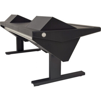 Argosy Eclipse Universal EG4-U960-RR-B-M-B w/Rack Left & Right, 960mm Center Desk, Mahogany EPs, Black legs Фото 4