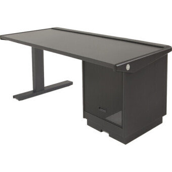 Argosy Edit Desks EG4-Edit-R-B-M-B w/Rack, Mahogany EPs, Black leg Фото 2