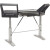 Argosy Halo-E2-H-B-M-S Halo Height Adjustable Desk, w/Mahogany Desk, Black End Panels, Silver Legs Фото 3
