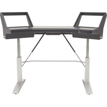 Argosy Halo-E2-H-B-T-S Halo Height Adjustable Desk, Black Traceless Top & Silver Legs Фото 4