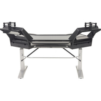 Argosy Halo-E2-L-H-B-T-S Halo Height Adjustable Plus, 2 rack shelves, & Pair 160 Speaker Platforms, Black top Argosy Halo-E2-L-H-B-T-S Halo Height Adjustable Plus, 2 rack shelves, & Pair 160 Speaker Platforms, Black top Фото 4