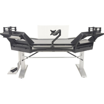 Argosy Halo-E2-XC-H-B-M-S Halo Height Adjustable Ultimate-Halo with Mahogany Desk Surface,2 Rack Shelves,Pair 160 Speaker Platforms,Accessory Drawer,D8 MonitorArm, CPU Shelf Argosy Halo-E2-XC-H-B-M-S Halo Height Adjustable Ultimate-Halo with Mahogany Desk Surface,2 Rack Shelves,Pair 160 Speaker Platforms,Accessory Drawer,D8 MonitorArm, CPU Shelf Фото 4