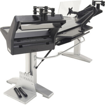 Argosy Halo-E2-XC-H-B-T-S Halo E Ultimate, 2 Rack Shelves,160 Speaker Platforms, Accessory Drawer,D8 MonitorArm, CPU Shelf, Black Top Argosy Halo-E2-XC-H-B-T-S Halo E Ultimate, 2 Rack Shelves,160 Speaker Platforms, Accessory Drawer,D8 MonitorArm, CPU Shelf, Black Top Фото 3