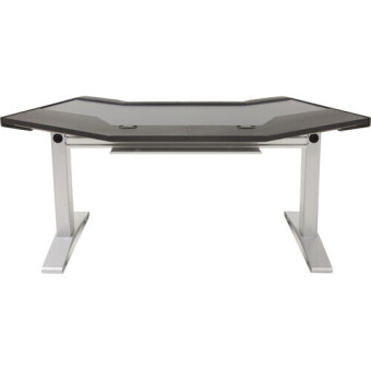 Argosy Halo-G-B-T-S Halo G Desk w/Black End Panels,Black Top, and Silver Legs Argosy Halo-G-B-T-S Halo G Desk w/Black End Panels,Black Top, and Silver Legs Фото 2