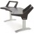 Argosy Halo-H-B-T-S Halo Desk w/Black End Panels,Black Surface, and Silver Legs Фото 3