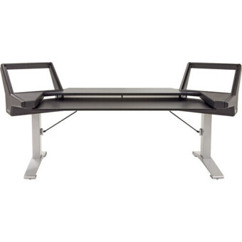 Argosy Halo-K88-B-S Halo Keyboard Desk for 88 Keys w/Black End Panels and Silver Legs Фото 6