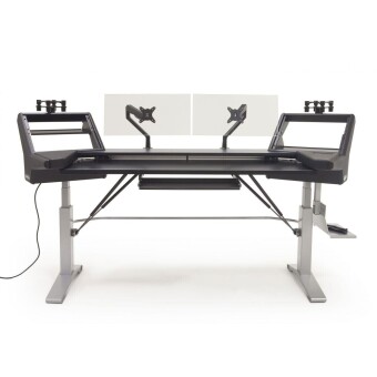 Argosy Halo-K88-E2-XC-B-S Halo K88 Height Adj Ultimate - Halo K88.E2, 2 Shelves, Pr 160 SpkrPlatform, KybdTray,2)D8 MonArms,CPU Shelf Фото 4