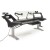 Argosy Halo-K88-E2-XC-B-T-S Halo K88 Height Adj Black Traceless Ultimate - Halo K88.E2, 2 Shelves, Pr 160 SpkrPlatform, KybdTray,2)D8 MonArms,CPU Shelf Фото 3