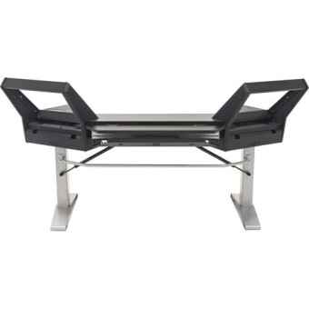 Argosy Halo-K-E2-B-M-S Halo Keyboard Height Adjustable Desk w/Mah Desk Top, Black EPs, Silver Legs Argosy Halo-K-E2-B-M-S Halo Keyboard Height Adjustable Desk w/Mah Desk Top, Black EPs, Silver Legs Фото 3