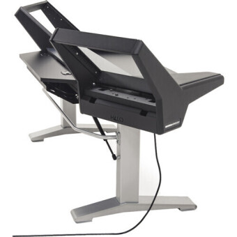 Argosy Halo-K-E2-B-M-S Halo Keyboard Height Adjustable Desk w/Mah Desk Top, Black EPs, Silver Legs Argosy Halo-K-E2-B-M-S Halo Keyboard Height Adjustable Desk w/Mah Desk Top, Black EPs, Silver Legs Фото 2