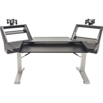 Argosy Halo-K-E2-L-B-T-S Halo Keyboard Height Adj Plus, 2 Rack Shelves, Pair 160 Speaker Platforms,w/Black top, Silver Legs Argosy Halo-K-E2-L-B-T-S Halo Keyboard Height Adj Plus, 2 Rack Shelves, Pair 160 Speaker Platforms,w/Black top, Silver Legs Фото 7