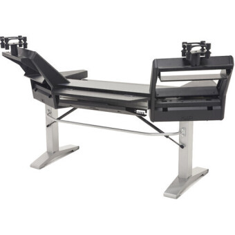 Argosy Halo-K-E2-L-B-T-S Halo Keyboard Height Adj Plus, 2 Rack Shelves, Pair 160 Speaker Platforms,w/Black top, Silver Legs Argosy Halo-K-E2-L-B-T-S Halo Keyboard Height Adj Plus, 2 Rack Shelves, Pair 160 Speaker Platforms,w/Black top, Silver Legs Фото 4