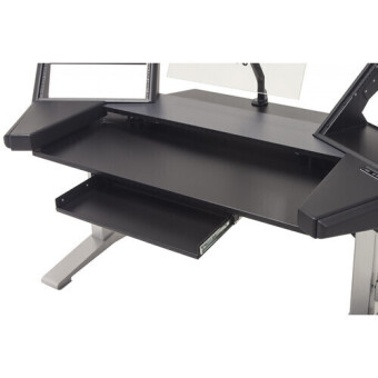 Argosy Halo-K-E2-XC-B-M-S Halo K Height Adj Ultimate-HaloK Mah,2Shelves,Pr 160 SpkrPlatform,KybdTray,D8 MonitorArm, CPU Shelf Фото 3