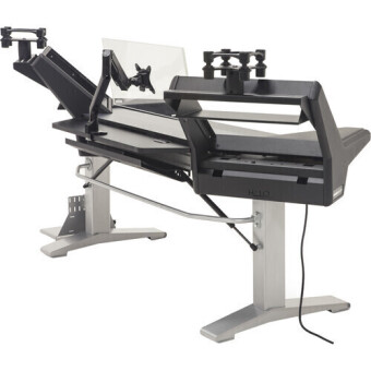 Argosy Halo-K-E2-XC-B-T-S Halo KE Ultimate,2Shelves,160 Spkr Platforms,KybdTray,D8 Mon. Arm,CPU Shelf,w/Black Top&Silver Legs Фото 5