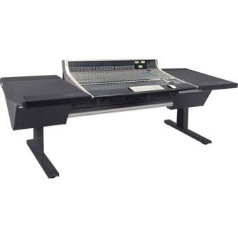 Argosy SSL AWS Delta EG4-SSL-D-DD-B-B-B 924 & 948, Desk on Left & Right, Black End Panels, Black legs