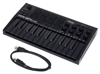 Akai Pro MPK Mini Black MK3 контроллер USB/MIDI Akai Pro MPK Mini Black MK3 контроллер USB/MIDI Фото 2