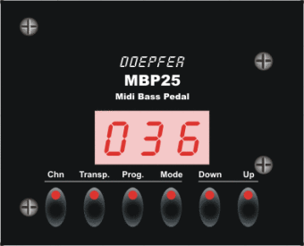 Doepfer MBP25 MIDI Bass Pedal Electronic