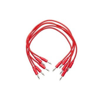 Erica Synths 5 pcs 30 cm braided cables, red