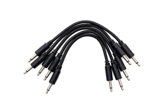 Erica Synths 5 pcs 10 cm braided cables, black
