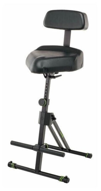 Gravity FM SEAT1 BR - Height Adjustable Stool with Foot and Backrest