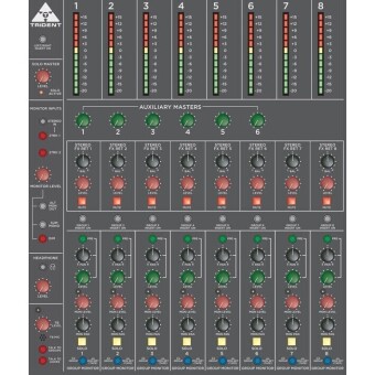 Trident 68 - 24 Channel 8 Buss Console With LED Meter Bridge Фото 2