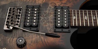 PRS SE Exotic Custom 24-08 Poplar Burl Charcoal Cherry Midnight Burst Фото 6
