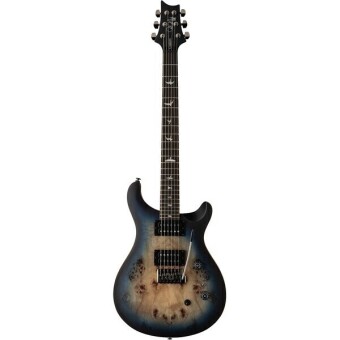 PRS SE Exotic Custom 24-08 Poplar Burl Lake Blue Midnight Burst