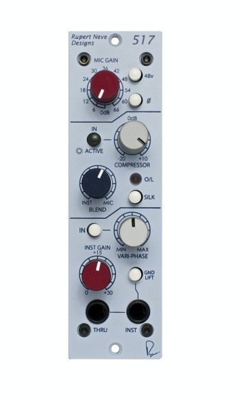 Rupert Neve Designs 517 Mic Preamp / DI / Compressor with Vari-phase