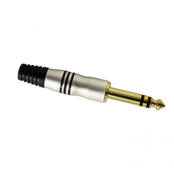 Adam Hall Connectors 7511 - 6.3 mm Jack Plug stereo gold